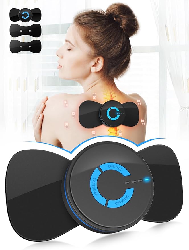 Mini Electromagnetic Shaper Massager,Portable Adjustable Frequency Massager,for Neck Shoulder Back Waist Arms Legs Aches