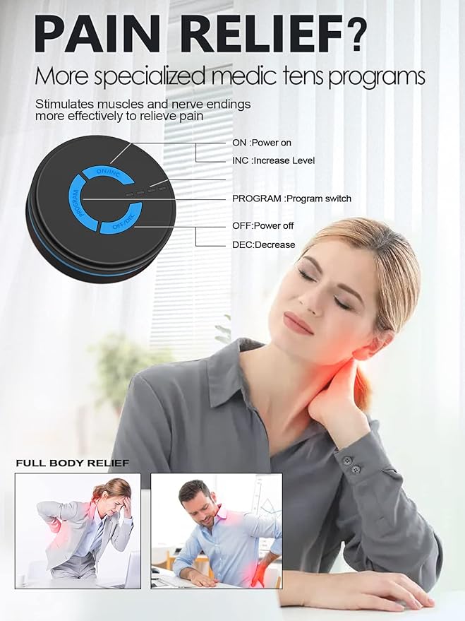 Mini Electromagnetic Shaper Massager,Portable Adjustable Frequency Massager,for Neck Shoulder Back Waist Arms Legs Aches