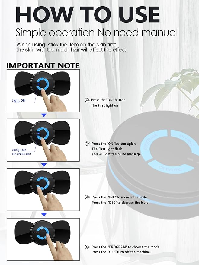 Mini Electromagnetic Shaper Massager,Portable Adjustable Frequency Massager,for Neck Shoulder Back Waist Arms Legs Aches