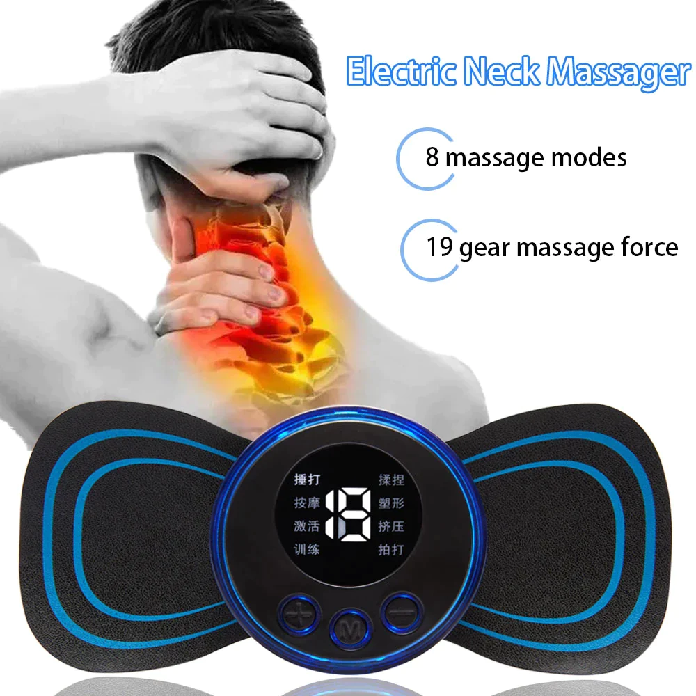 Mini Electromagnetic Shaper Massager,Portable Adjustable Frequency Massager,for Neck Shoulder Back Waist Arms Legs Aches
